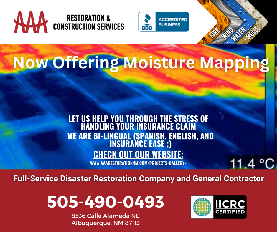 AAA Restoration & Construction Services - Moisture Mapping The Power of Thermo-imaging Cameras and Moisture Mapping in Roof Restoration